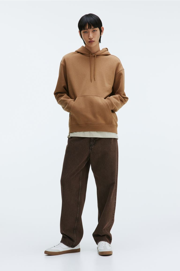Loose Fit Hoodie Light brown -0970819076