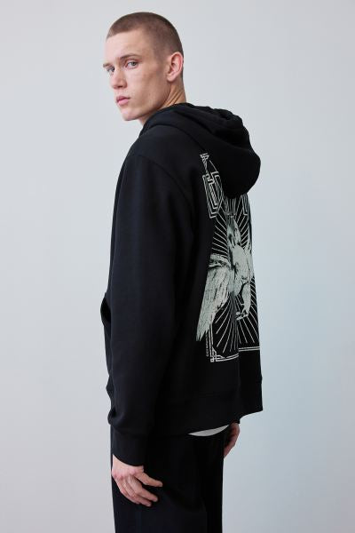 Regular Fit Hoodie -Black/Led Zeppelin
-0846933137