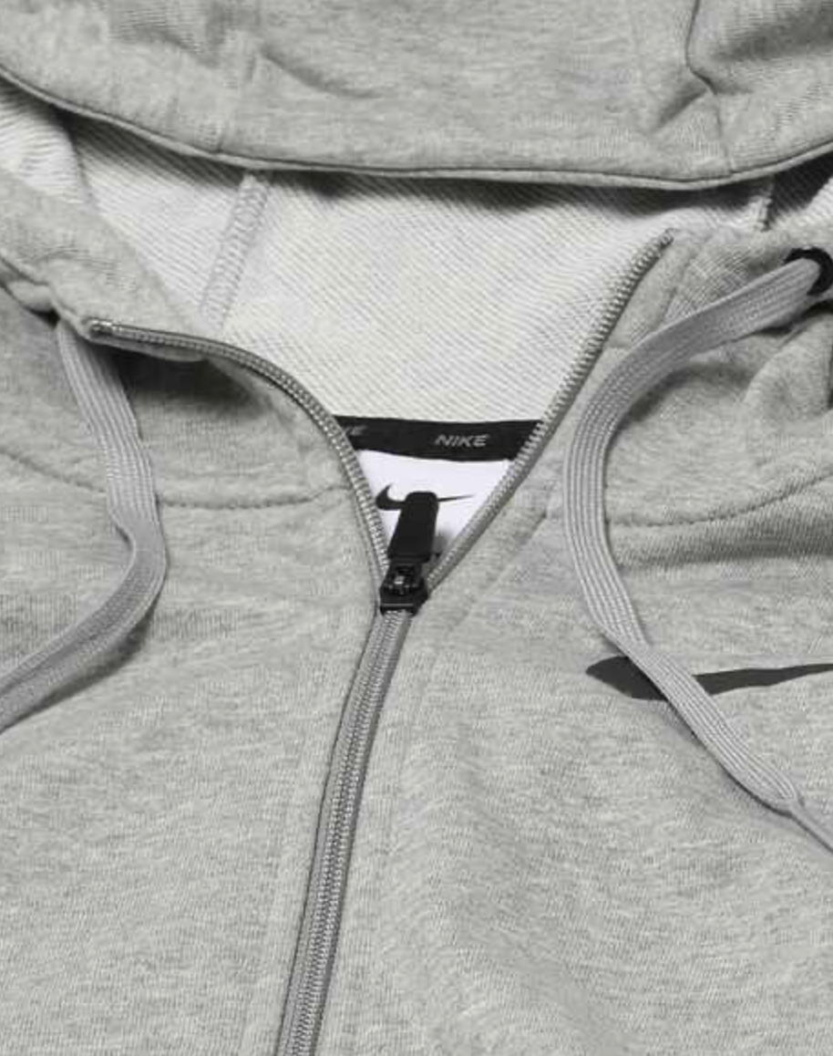 Logo Print Zip-Front Hoodie -cz6377-063