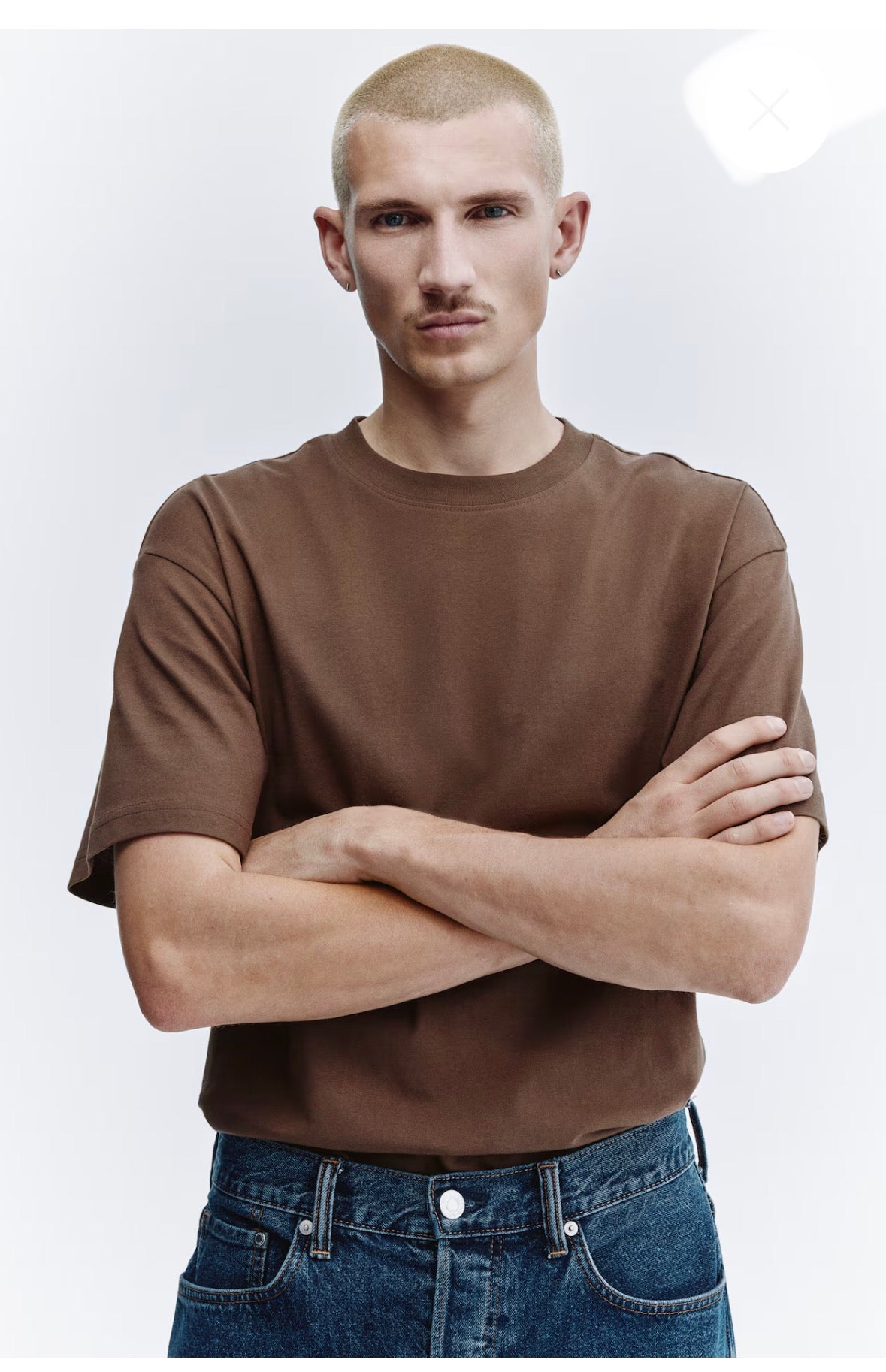 LOOSE FIT T-SHIRT -Brown-1309319017