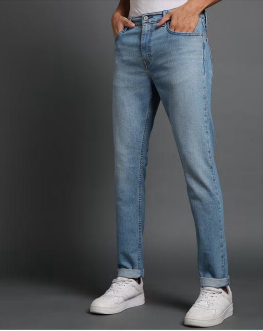 Men Light-Wash Slim Tapered Fit Jeans -512 -a7086-0087