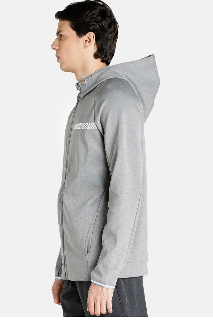 Brand print Zip-Front Hoodie-848907 03