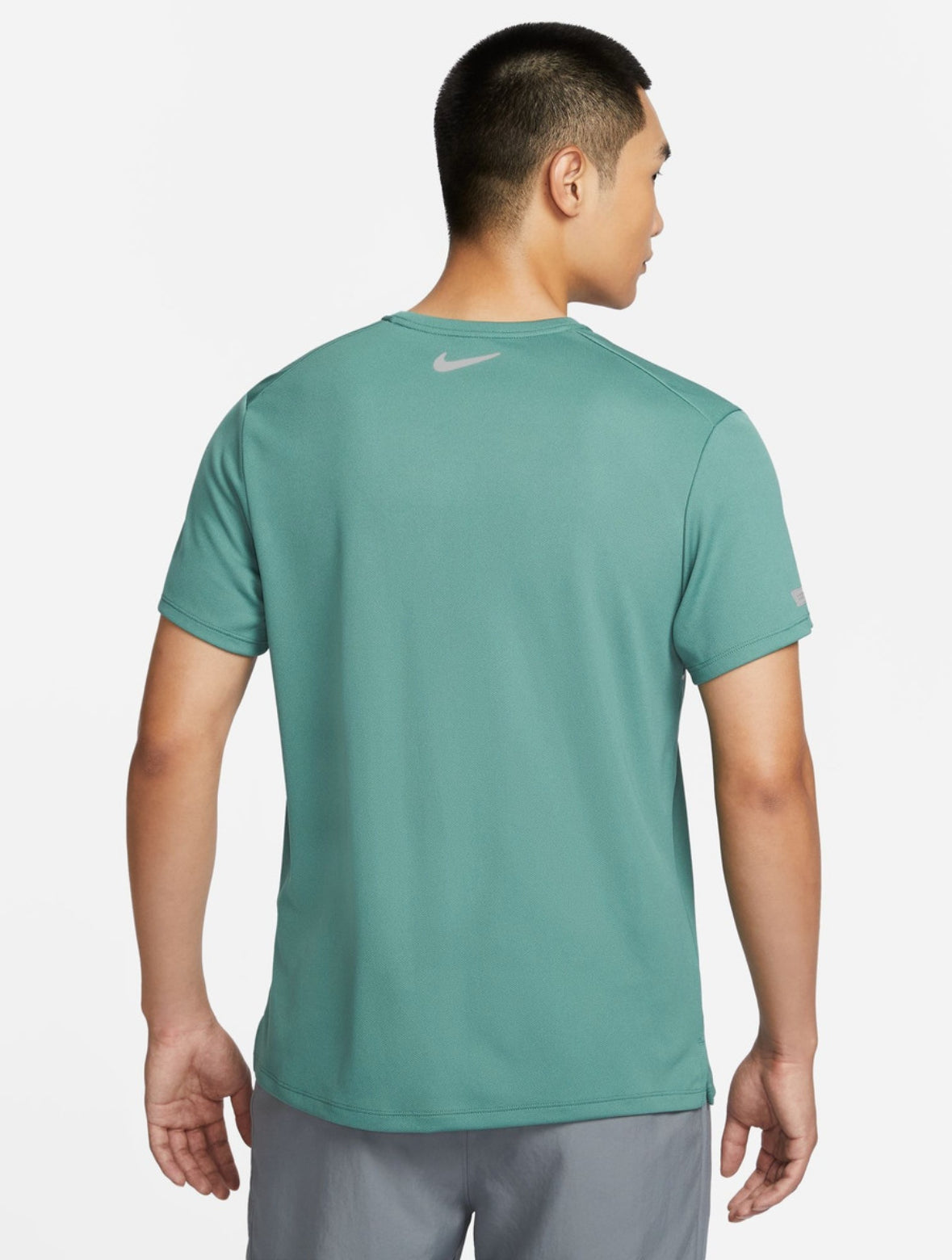 Men Printed Round Neck Polyester Green T -Shirt-fn3052-361