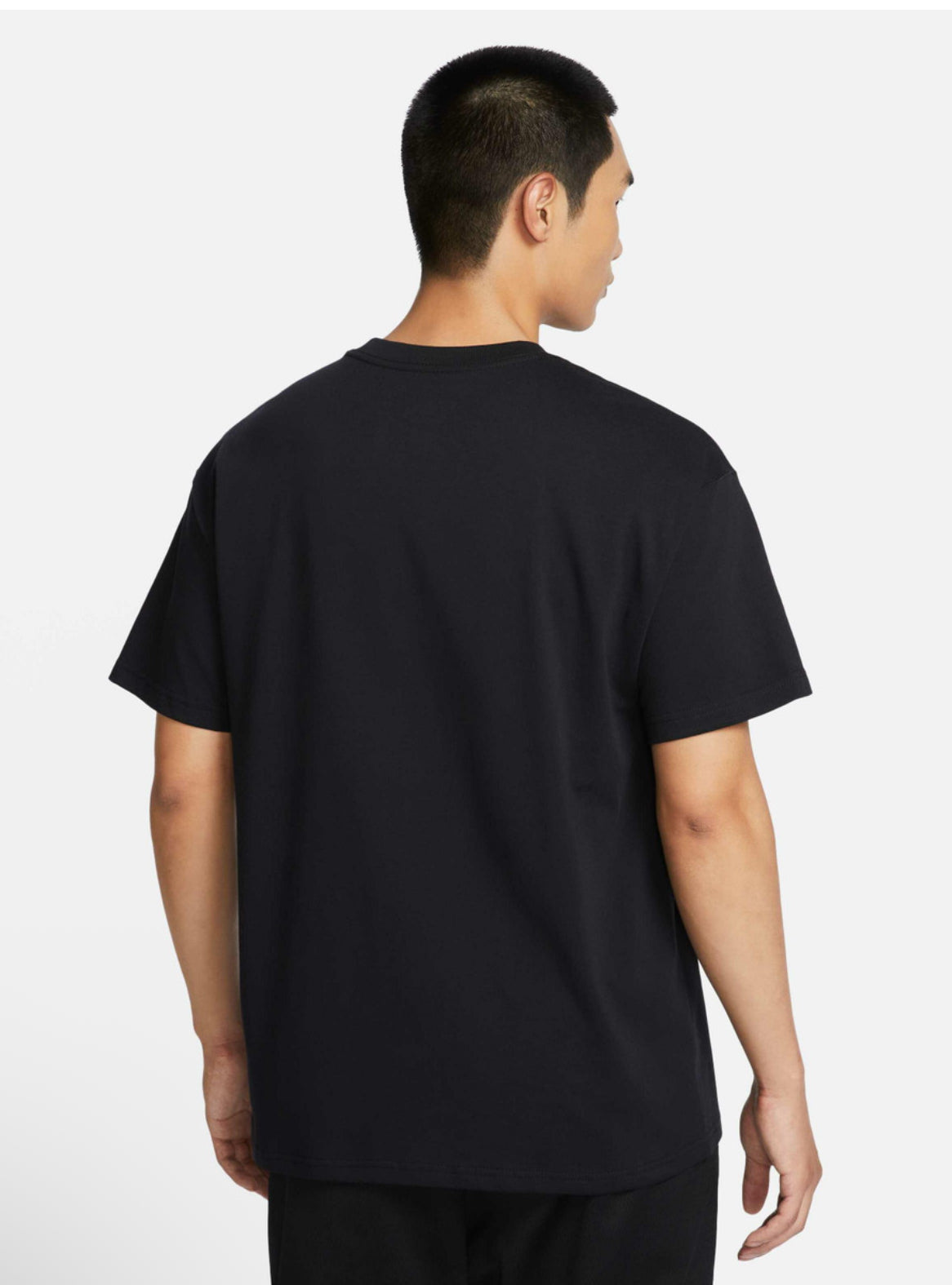 Men Solid Round Neck Pure Cotton Black T-Shirt-fv8395-010