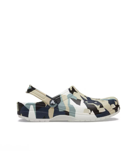 Crocs Geo Camo Clog White Multi colors-211009-94s