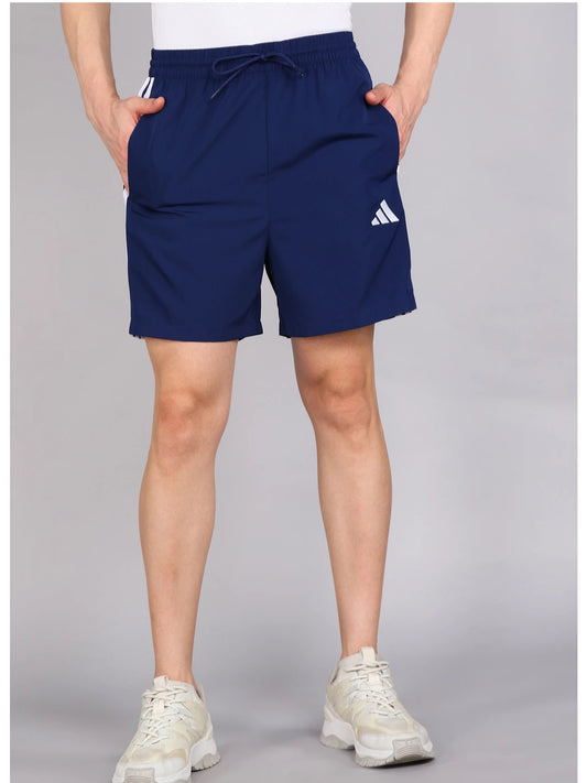 ADIDAS Striped Men Blue Casual Shorts
-jv7893