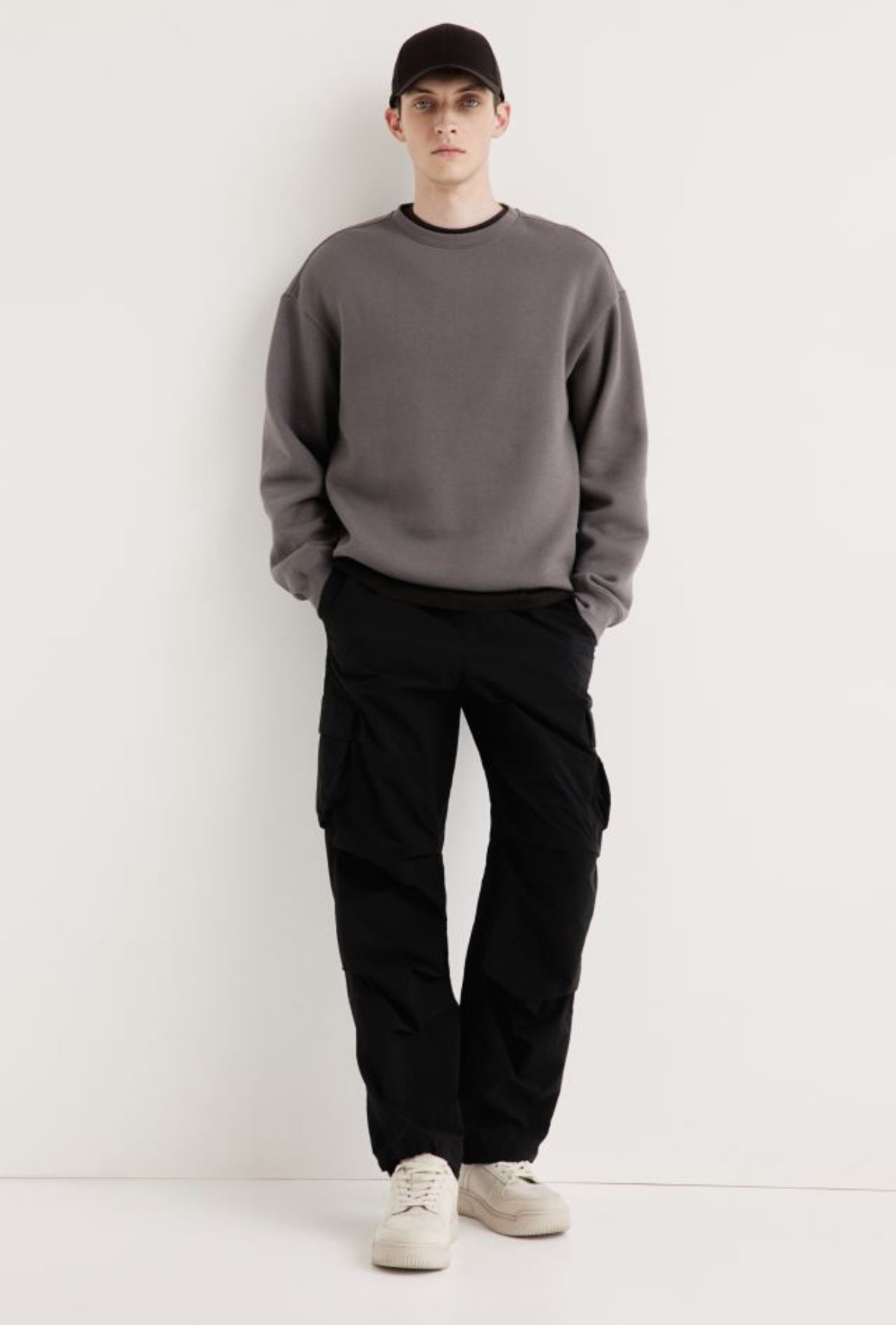 Loose Fit Sweatshirt -Greige -0970818079