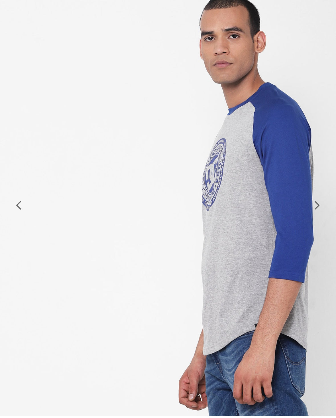 Research Print Slim Fit Crew-Nect T-shirt-Edyzt03832