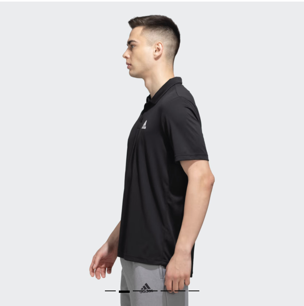 POLO TEE -black-hz8989
