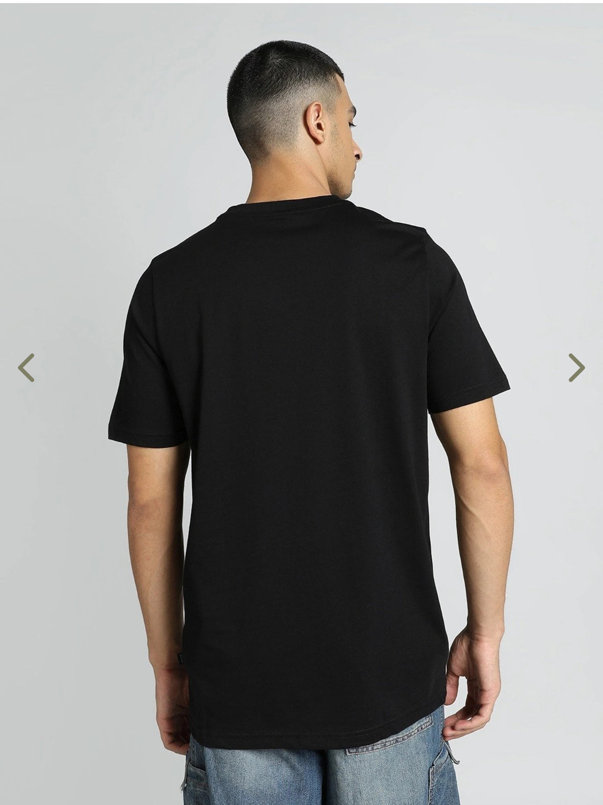 Puma Black Regular Fit Printed T-Shirts -
-683750 01