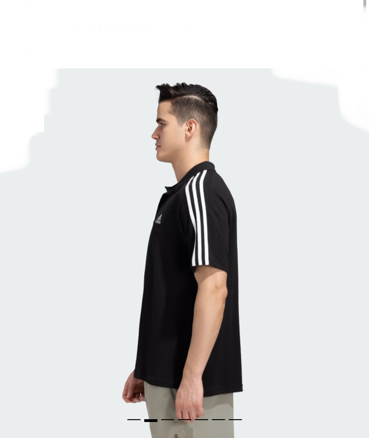3 STRIPES PIQUE POLO SHIRT -il6572