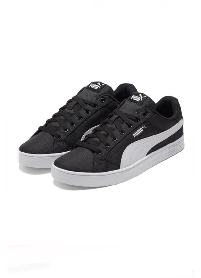 PUMA Smash Vulc Retro Casual Skateboarding Shoes Unisex Black