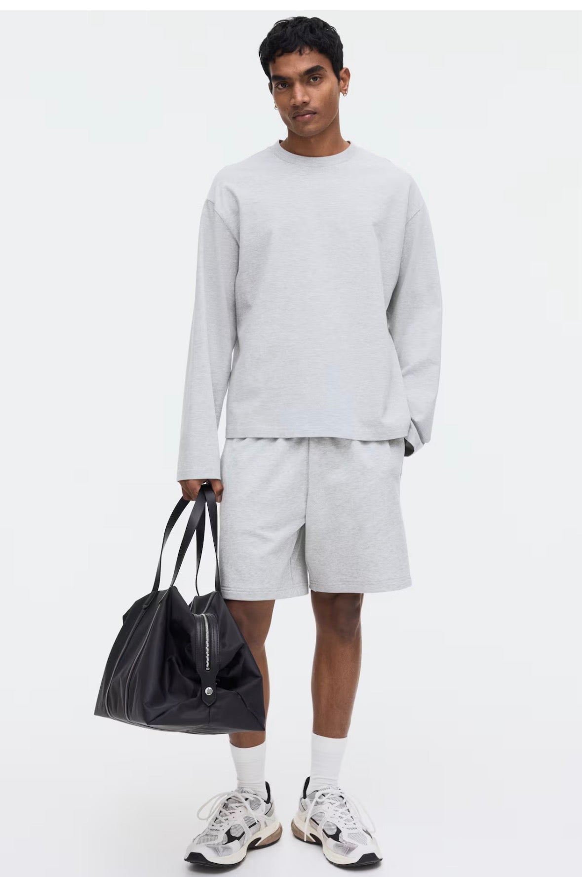 Regular fit-Sweatshorts-grey-1331630002