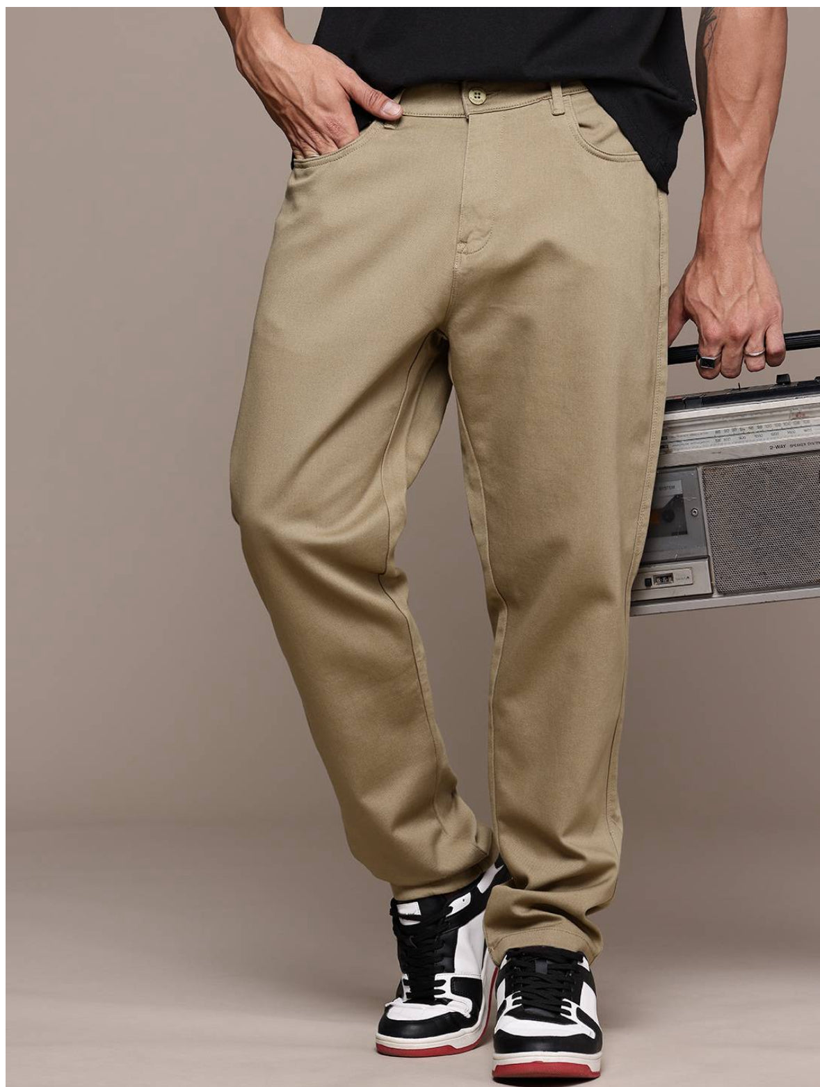 The Life Co. Men Relaxed Fit Chinos Trouser-32040322