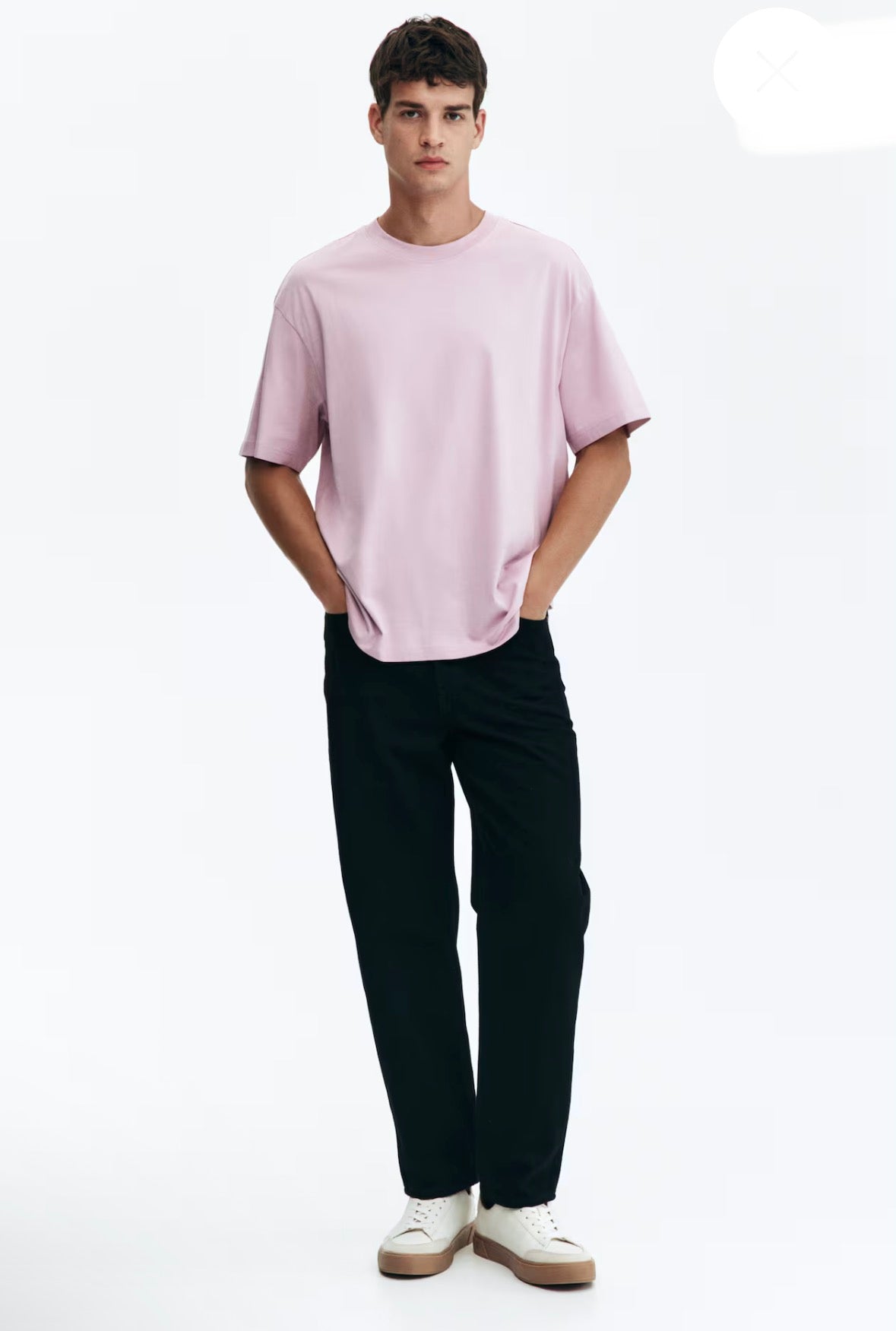 LOOSE FIT T-SHIRT -pink-1309319006