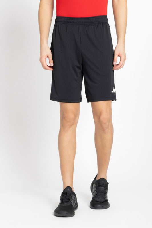 Striped Men Black Sports Shorts-je9375