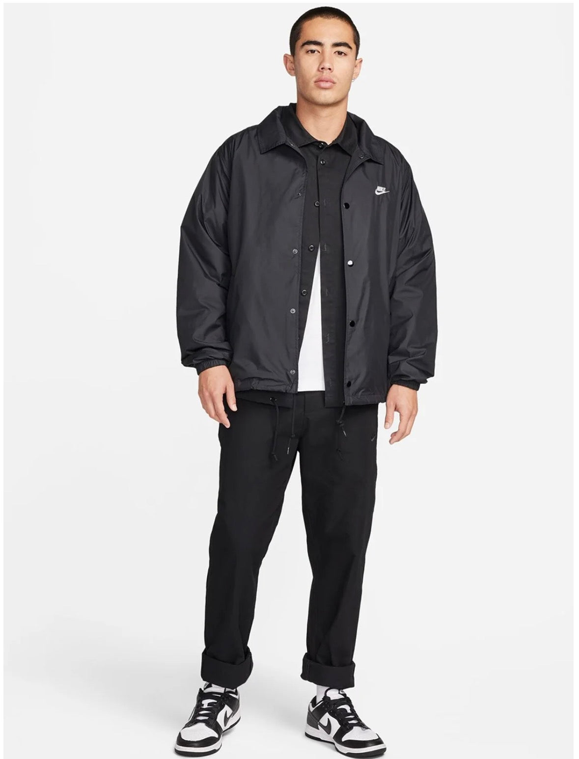 Nike Club Coaches Spread Collar Sporty Jacket -Fn3317-010
