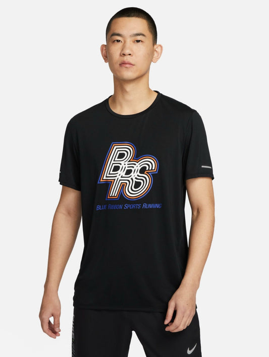 Men Printed Round Neck Polyester Black T-Shirts-fn3295-010