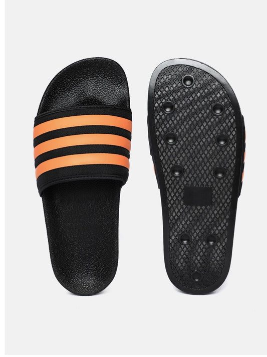 ADILETTE SLIDES Core Black / Bright Orange / Core Black -Jr3626