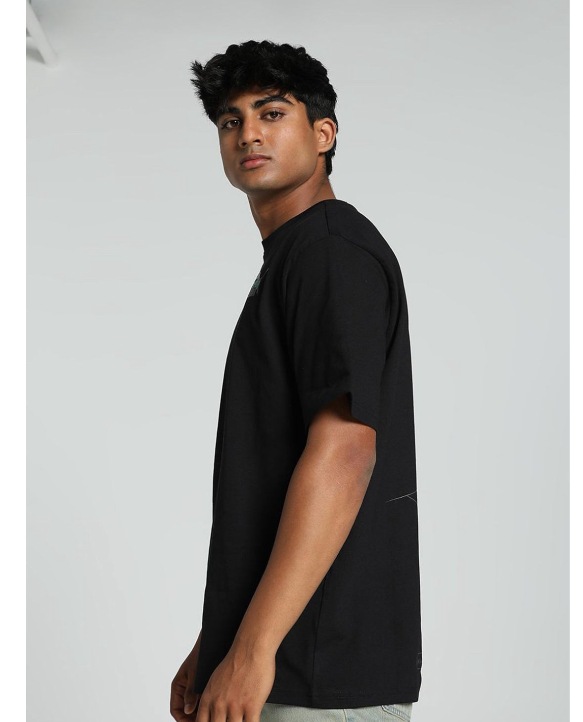 Puma Graphic Printed Pure Cotton Relaxed Fit T-Shirts-629238 01