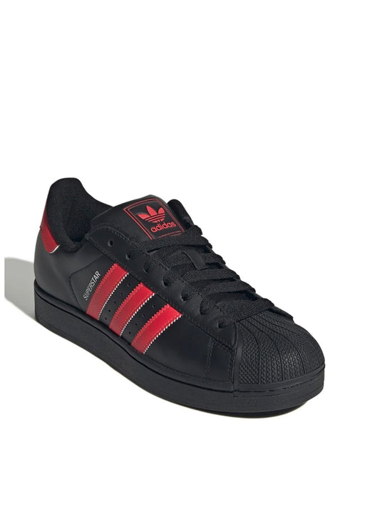 SUPERSTAR II SHOES -Core Black / Lucid Red / Cloud White -Jq3176