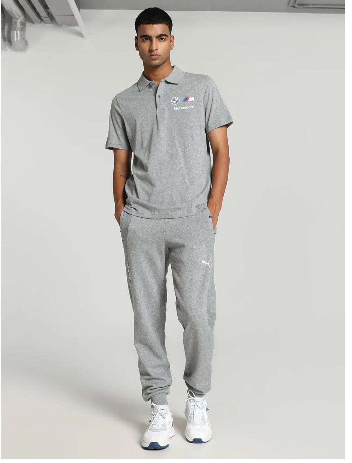 BMW M Motorsport Men's Polo - Grey-621312 03