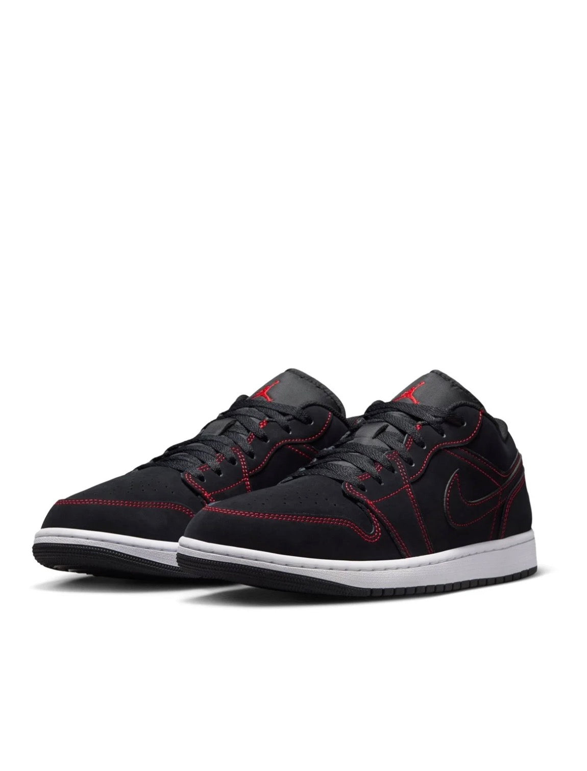 Air Jordan 1 Low Black/White/University Red -553560-076