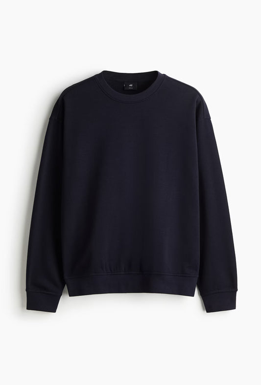 Loose fit Sweatshirt - Dark Blue-1308076003