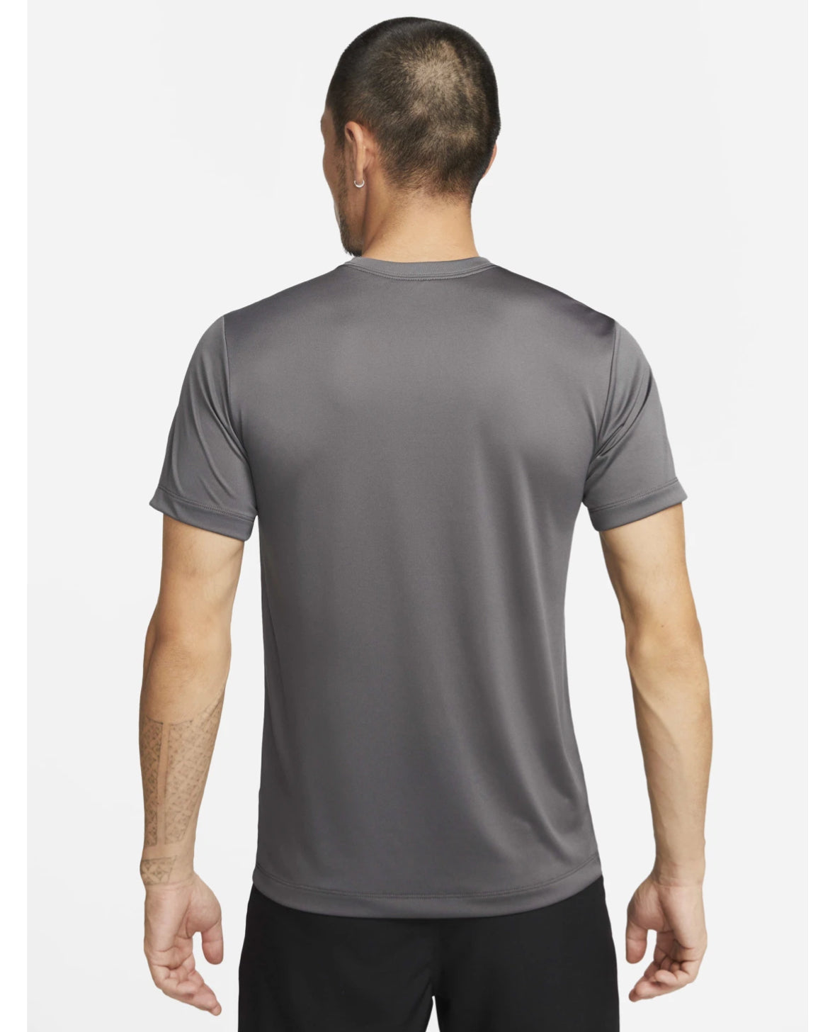 Men Printed Round Neck Polyester Grey T-Shirts-dz2742-068