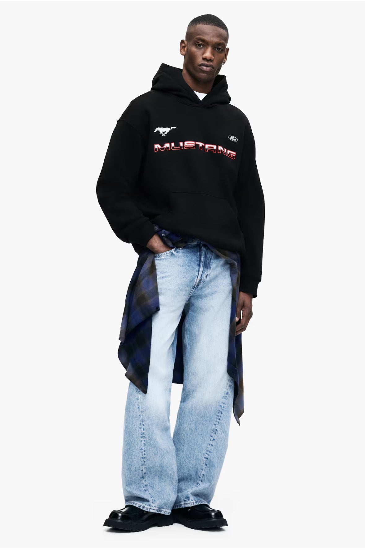Loose fit hoodies - black Ford-1065654079