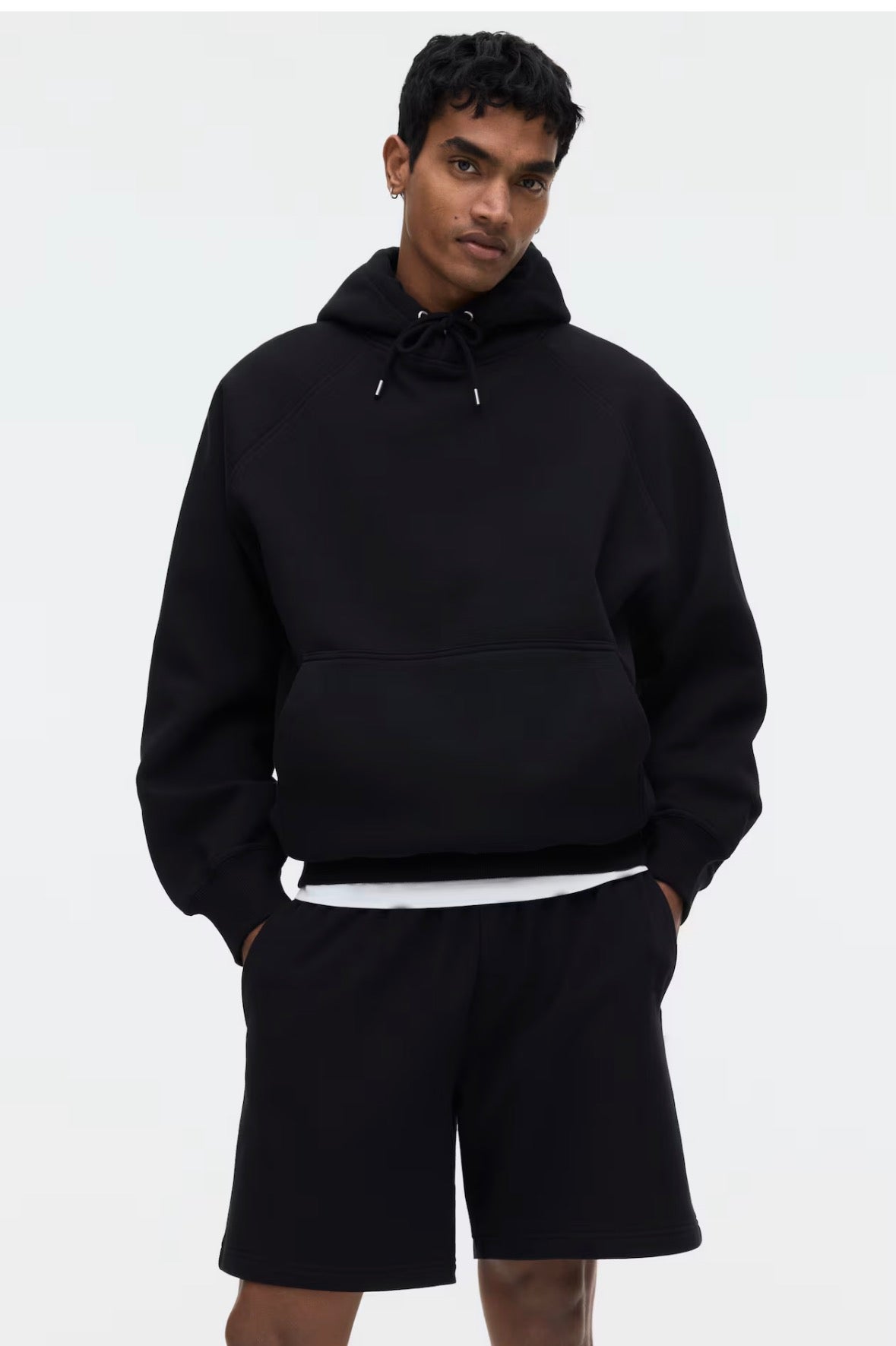 Regular fit Sweatshirts- Black-1331630001