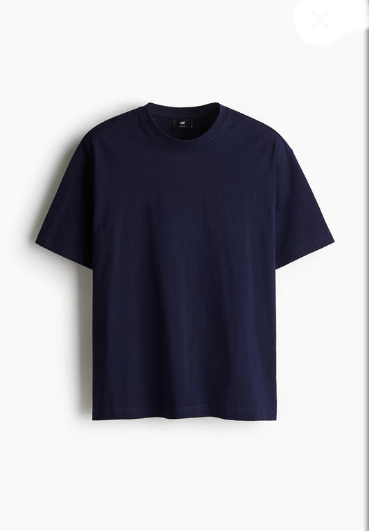LOOSE FIT T-SHIRT :Navy blue -0608945107