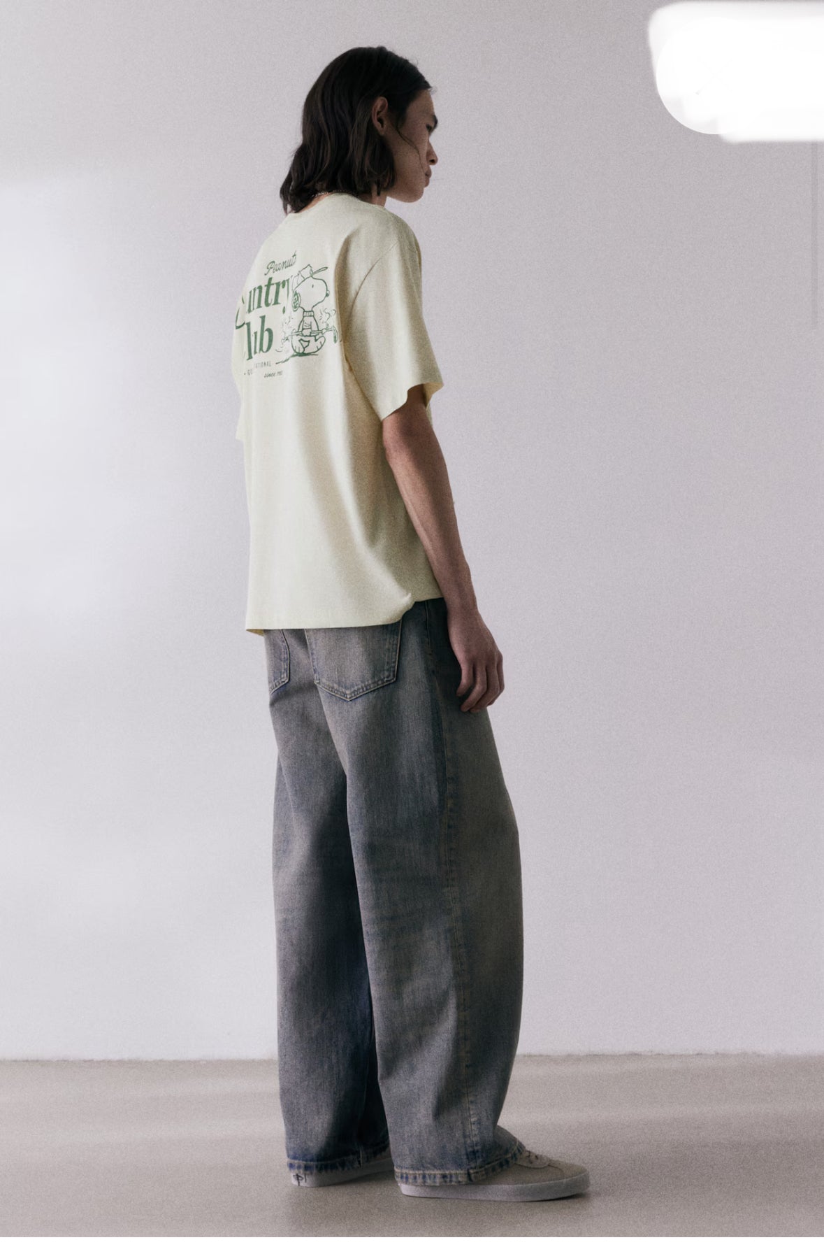 LOOSE FIT PRINTED T-SHIRT -Light beige/Snoopy -1268967002