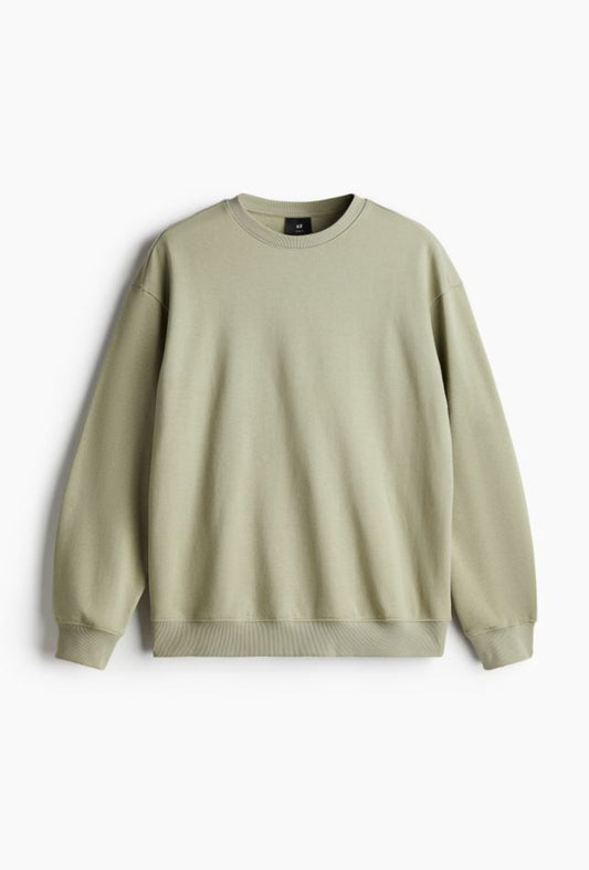 Loose Fit Sweatshirt-Pistachio green-0970818097