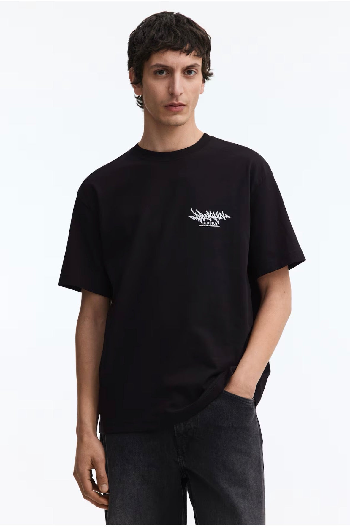 Loose Fit Printed T-Shirts-black/brooklyn-0967955171
