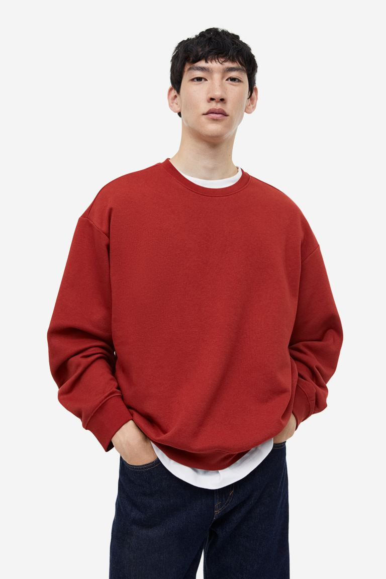 Loose Fit Sweatshirt -Rust orange -0970818068
