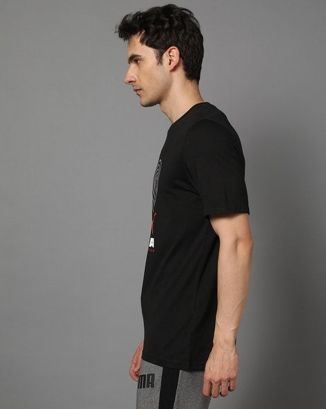 Men Graphic Print Crew-Neck T-Shirt -622737 01