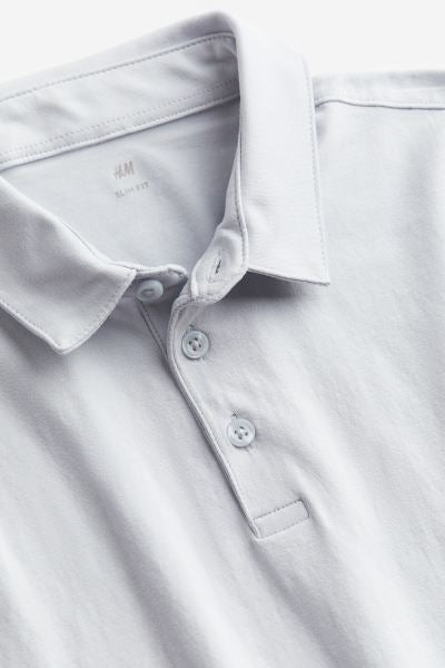 Slim Fit Polo shirt -Light blue -0956343068