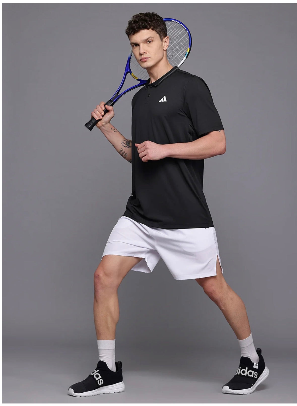 Polo Collar Clus Tennis Climacool Pique T-Shirt-Jf8424