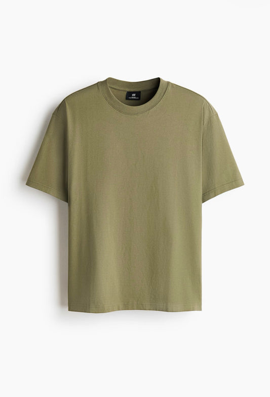 Relaxed fit T-Shirt -khaki Green-1309319023