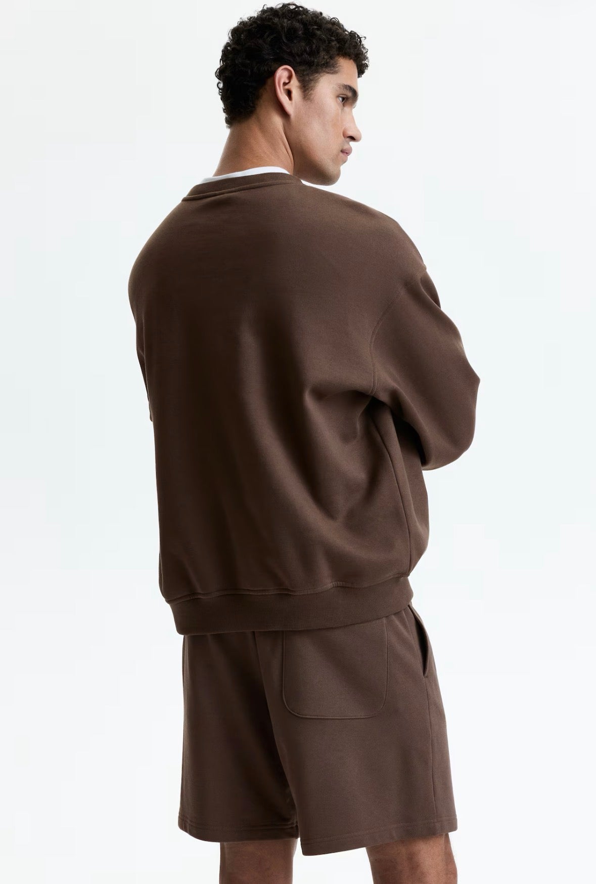 Regular fit Sweatshorts-beige-1331630005
