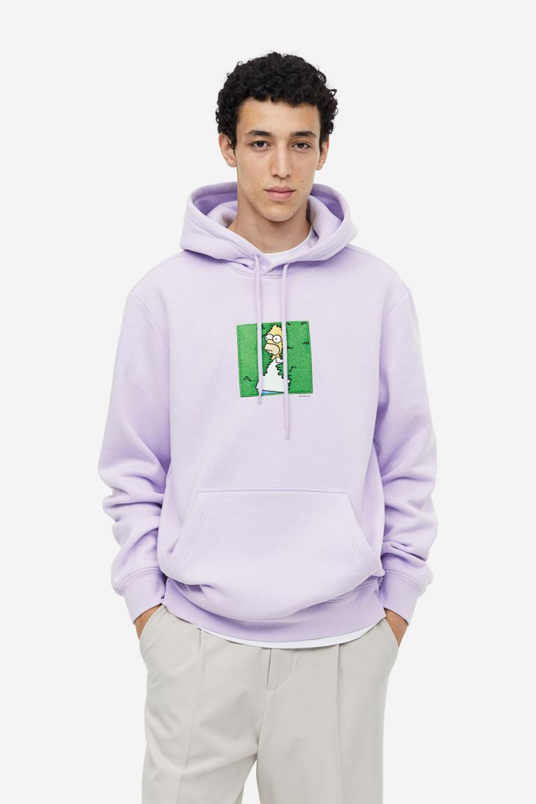 Regular Fit Hoodie -Light purple/The Simpsons -0846933121