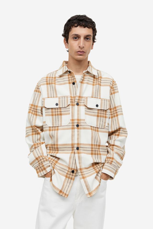 Overshirt Light brown/plaid -0875217051