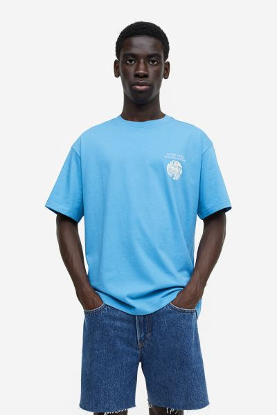 Loose Fit Printed T-shirt -1032522073