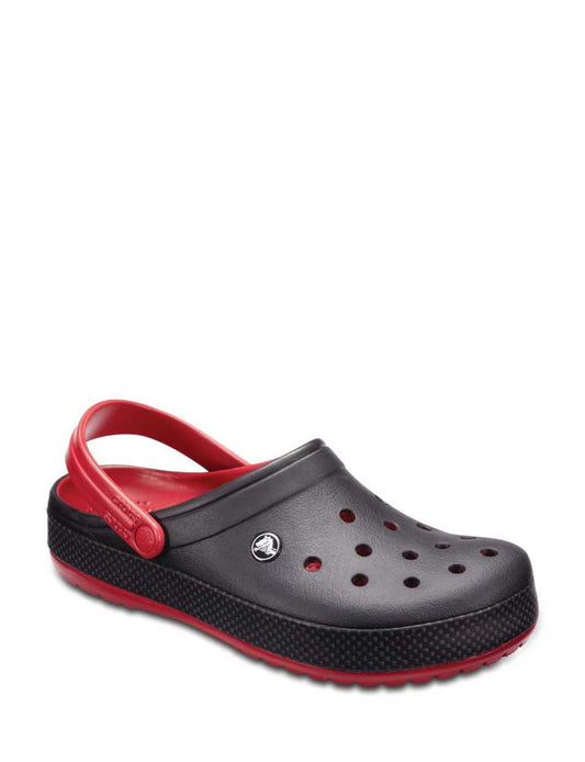 Men Red, Black Clogs Sandal