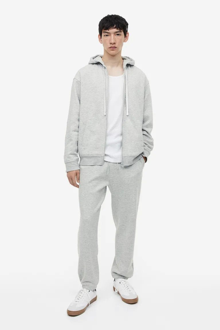 Relaxed Fit Zip-through hoodie-1011890003