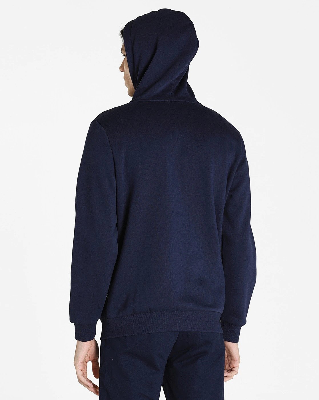 Brand Print Zip-Front Hoodie-84724203