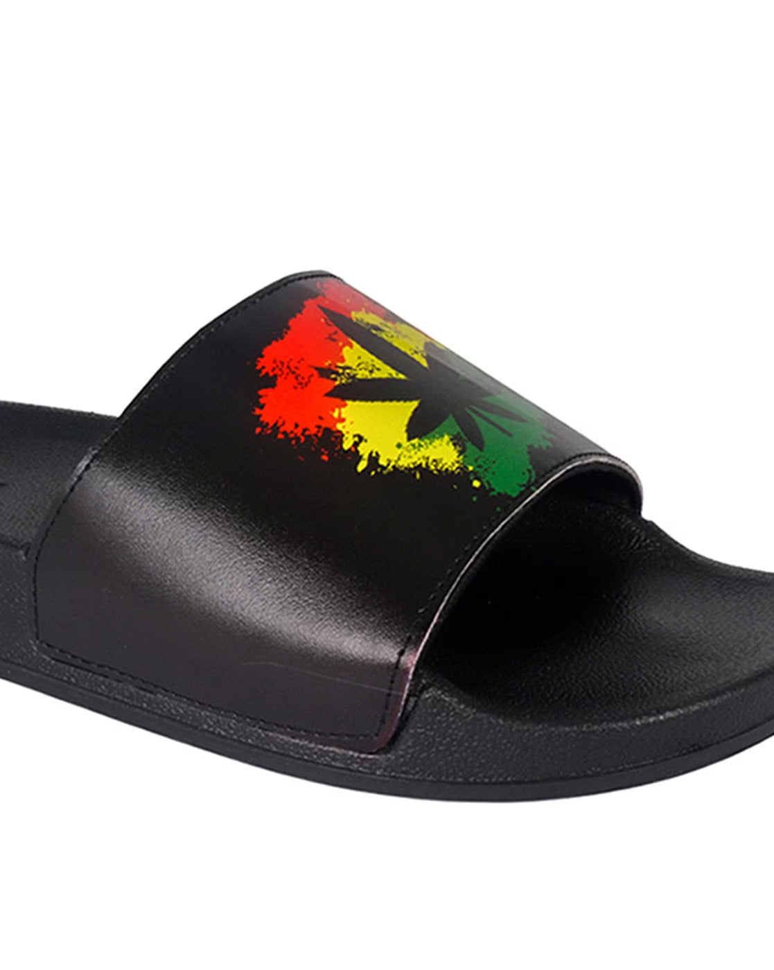 Slides weed- black/green