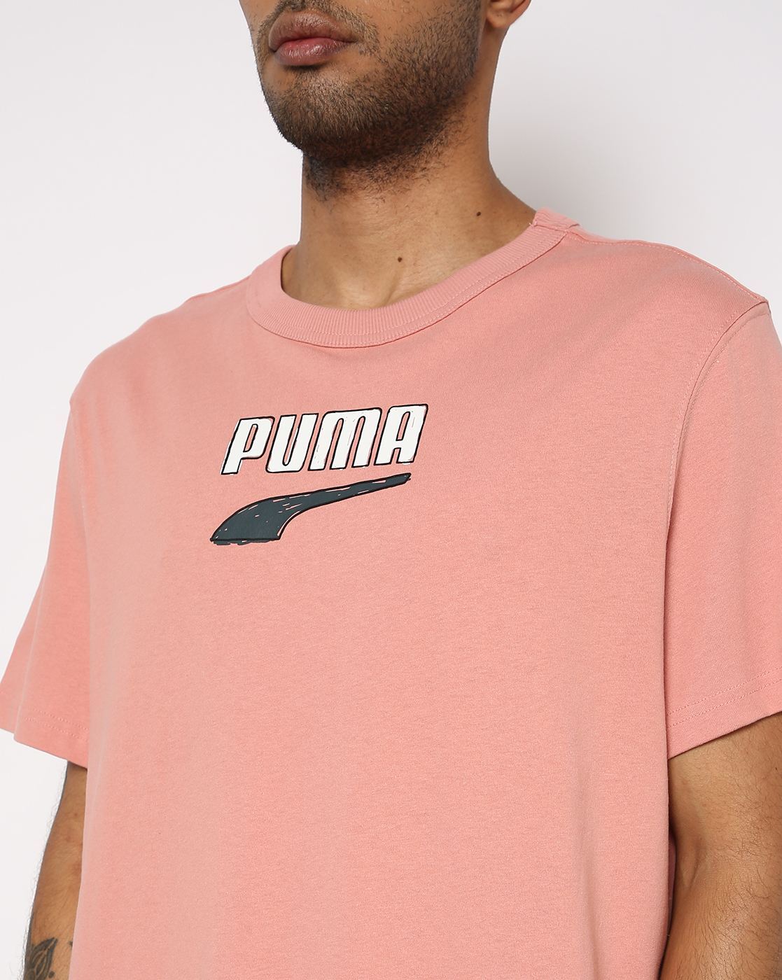 Downtown Logo Crew-Neck T-shirt-533672 24