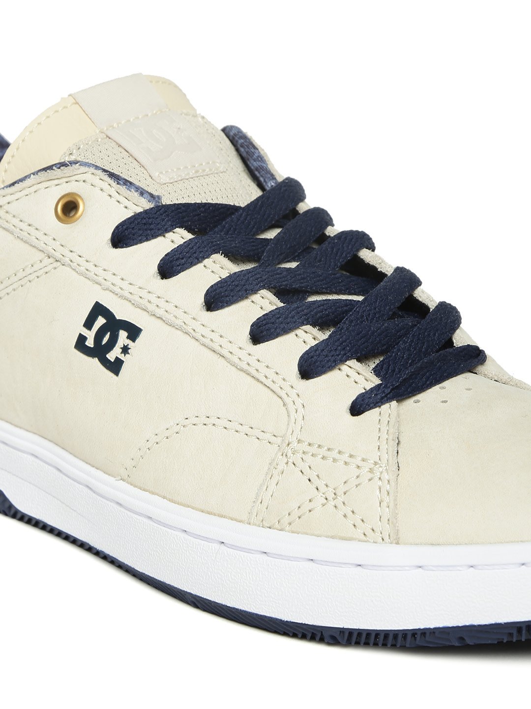 Men Beige ASTOR LX Leather Sneakers - Discount Store